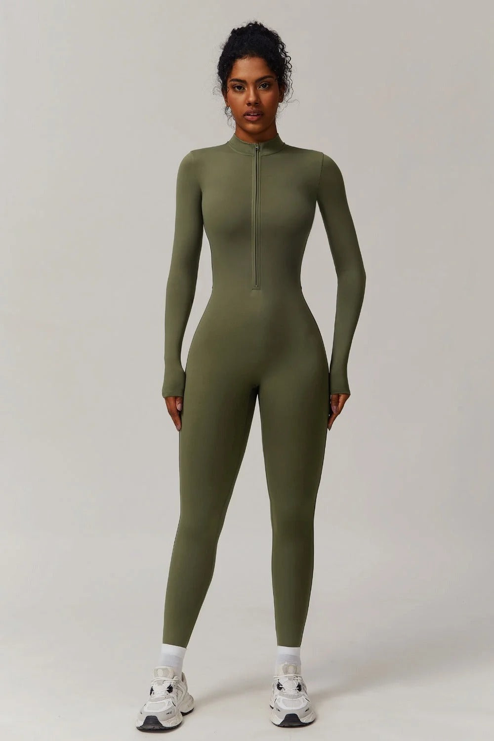 Combinaison de sport zippé manches longues