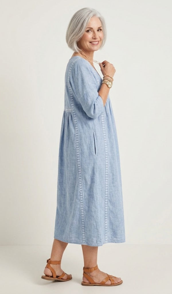 Elegant A-Line Maxi Dress Carmela