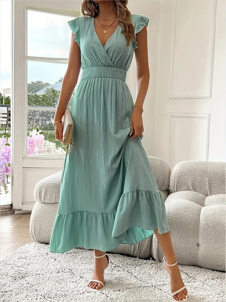 Robe longue élégante tissu respirant