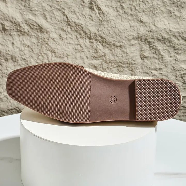 Loafers vintage serpent à bout carré
