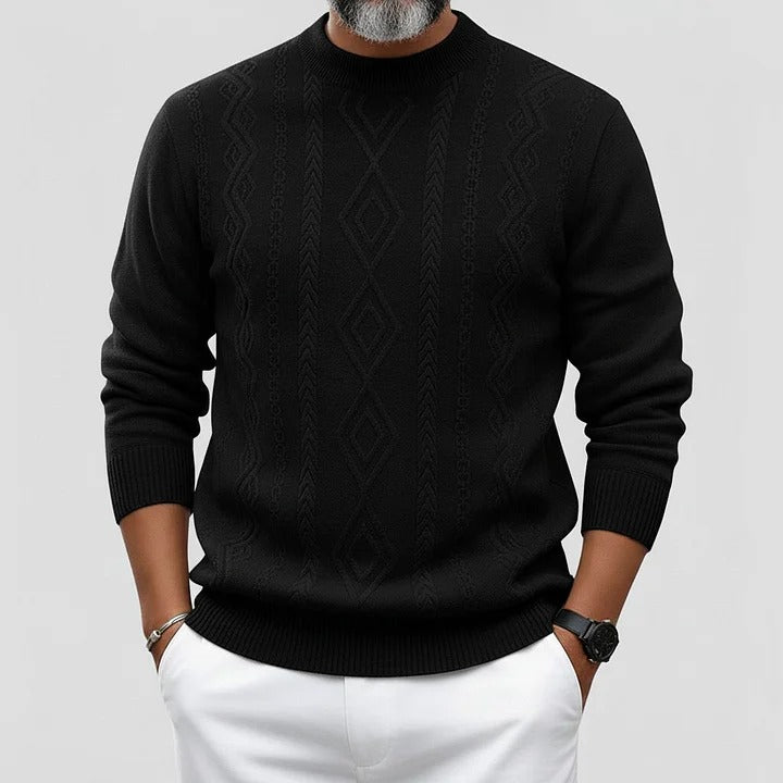 Pulls décontractés pour hommes maille texturée