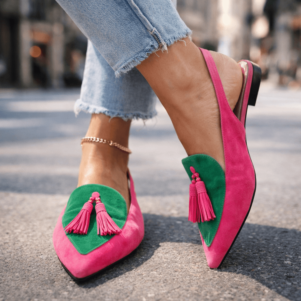 Elena | Sandals with Straps and Fringes