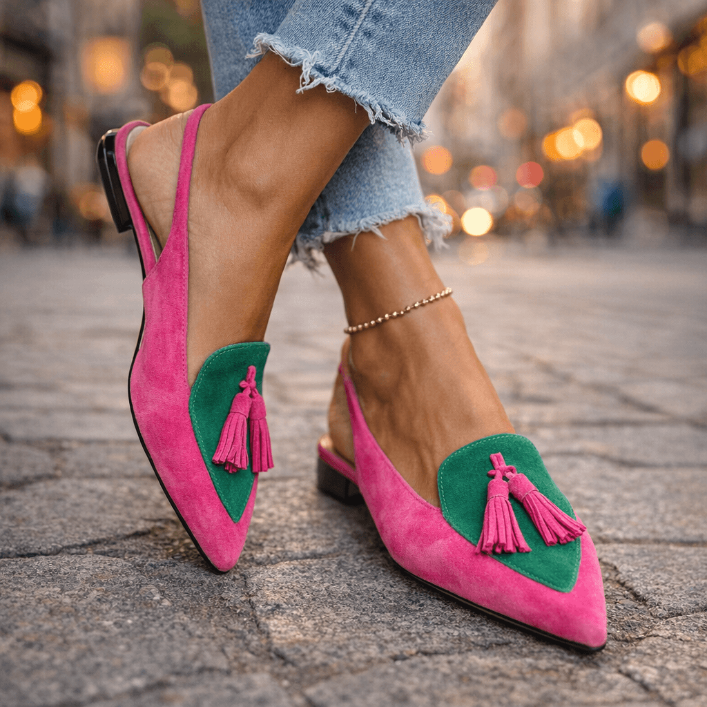 Elena | Sandals with Straps and Fringes