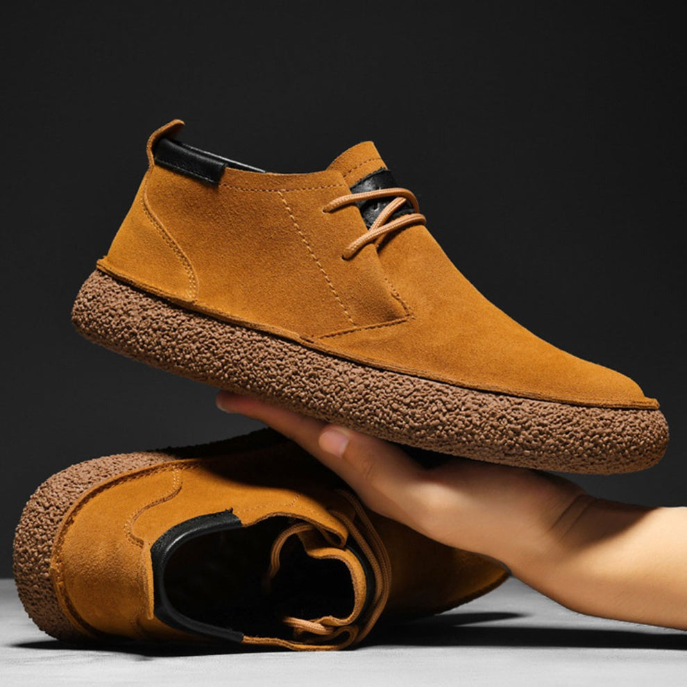 Baskets montante en daim