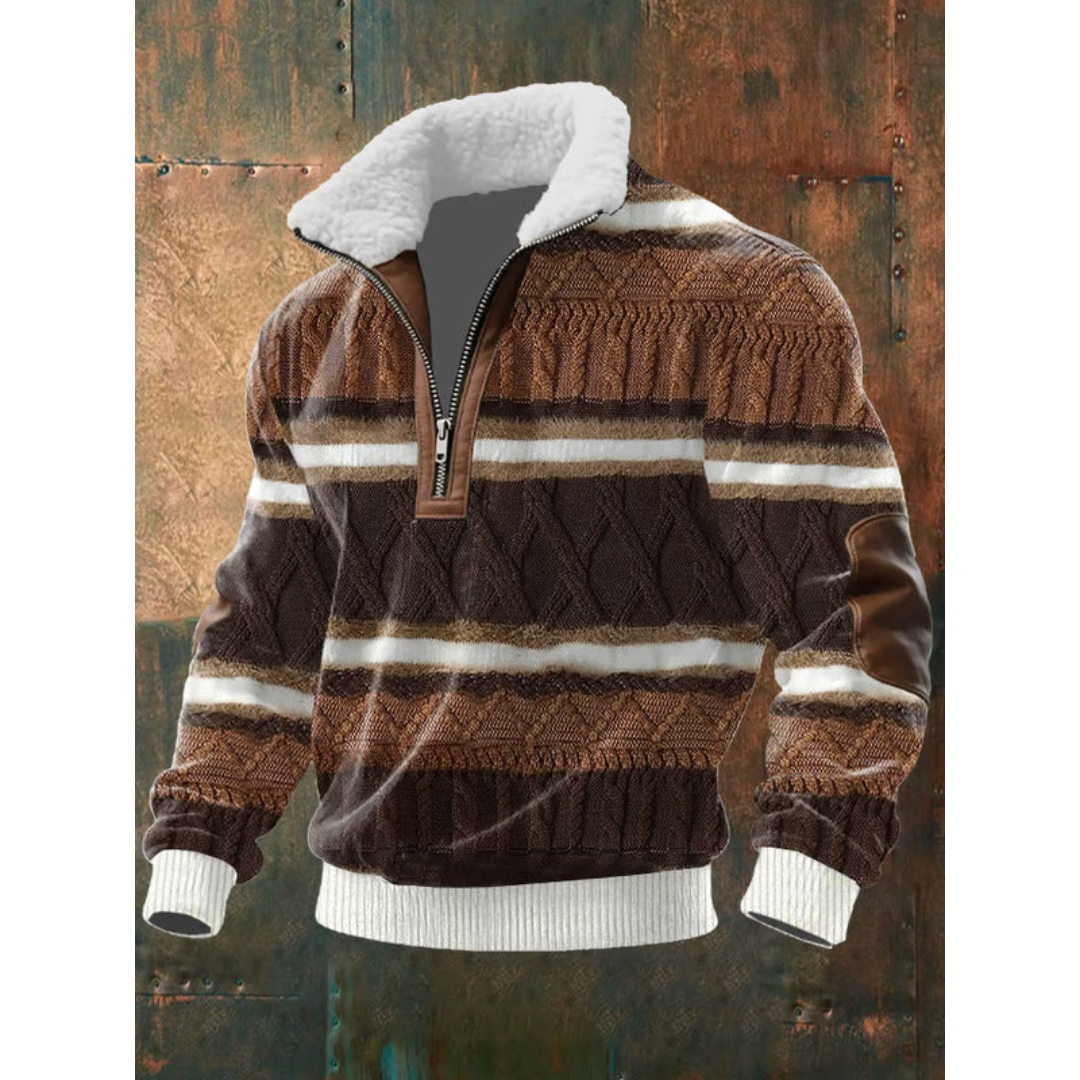 HIGH COLLAR FLEECE PULLOVER