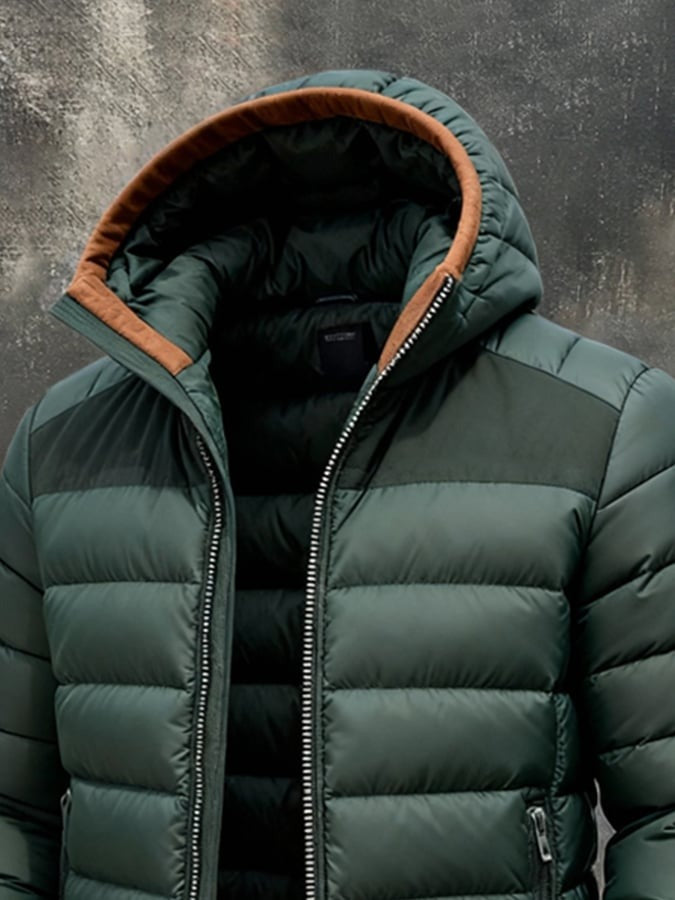 Doudoune à capuche pour homme