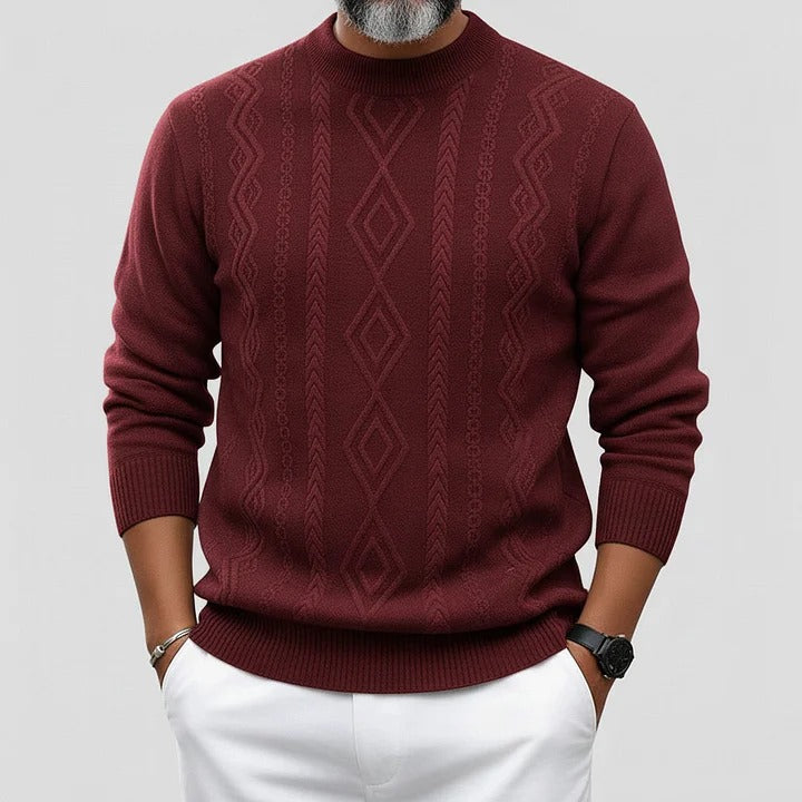 Pulls décontractés pour hommes maille texturée