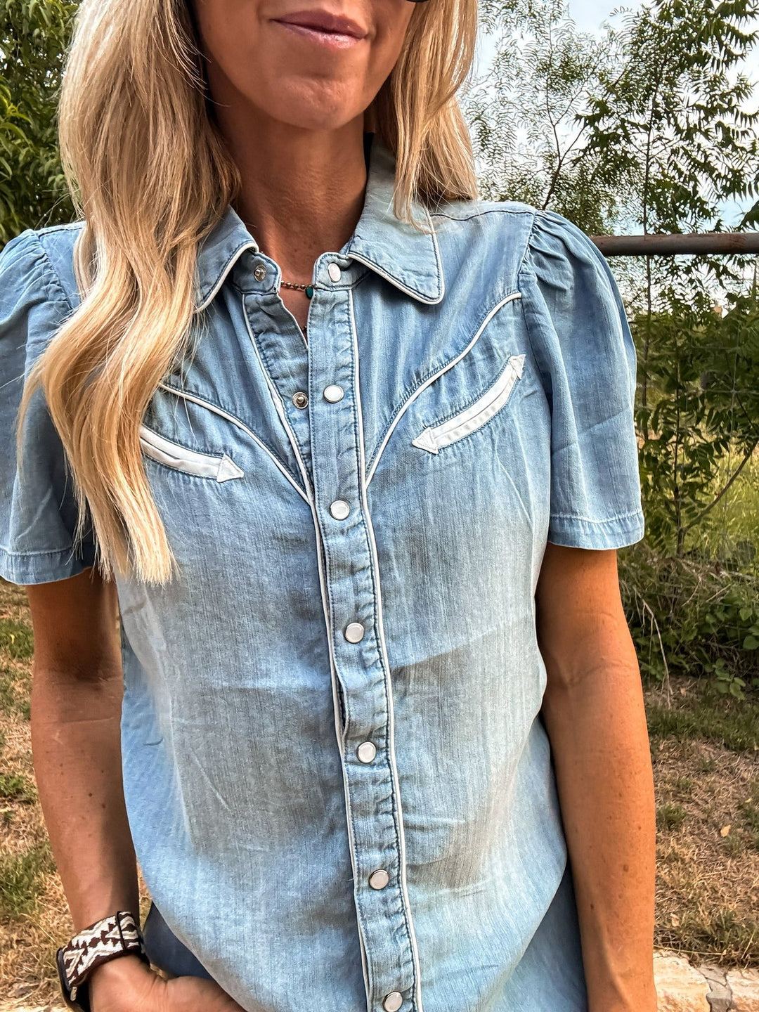 Chemise boutonnée Western