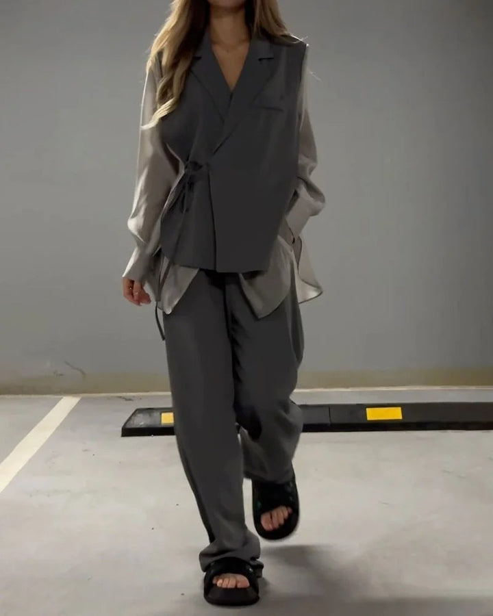 Ensemble deux pièces chemise et pantalon – Léger et respirant