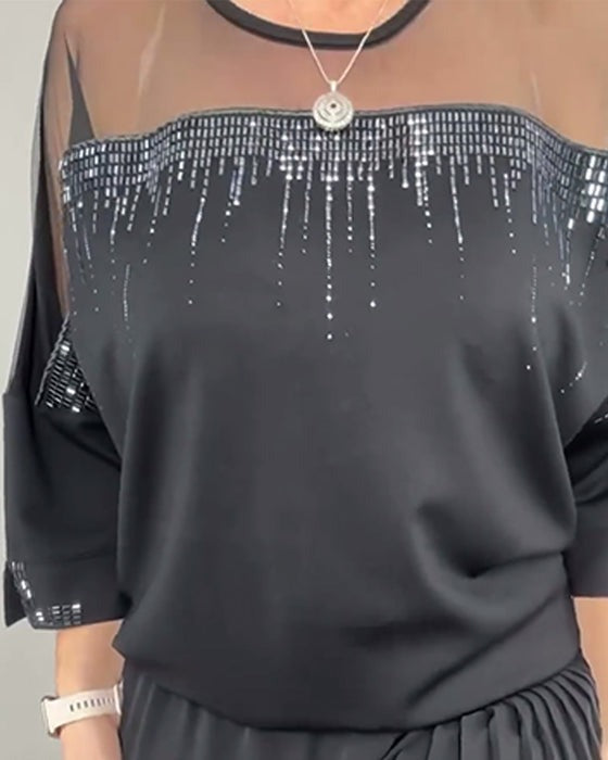 Chemisier à paillettes