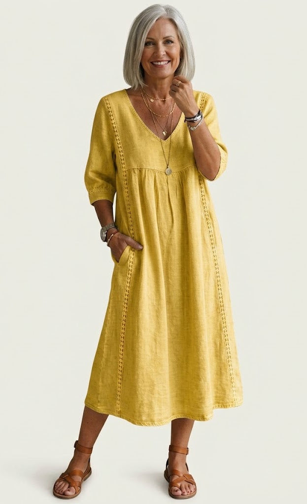 Elegant A-Line Maxi Dress Carmela