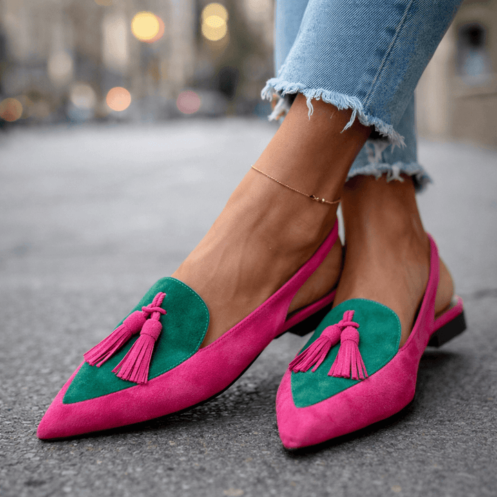 Elena | Sandals with Straps and Fringes