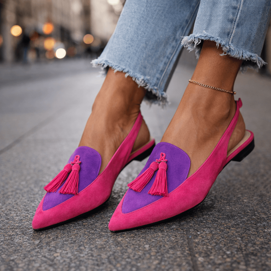 Elena | Sandals with Straps and Fringes