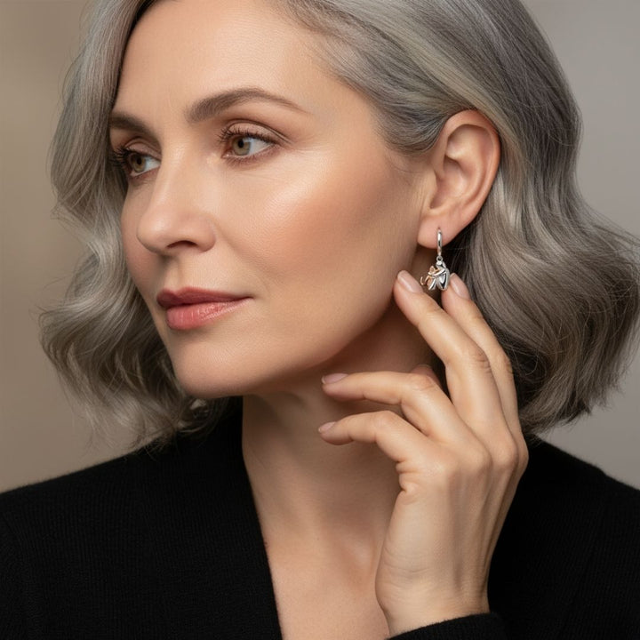 The Eternal Embrace — Women's Cat Earrings