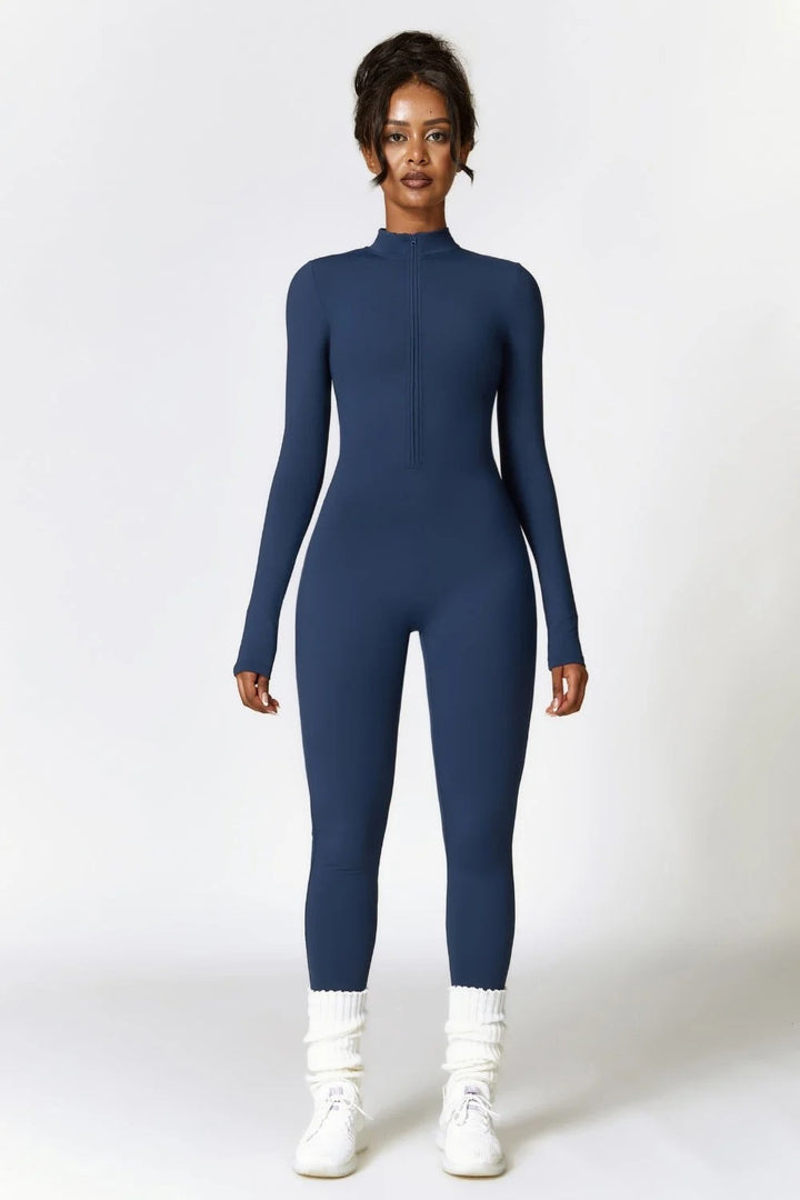 Combinaison de sport zippé manches longues