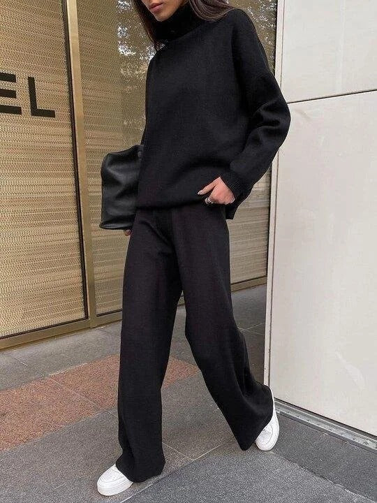 Ensemble décontracté ample en tricot