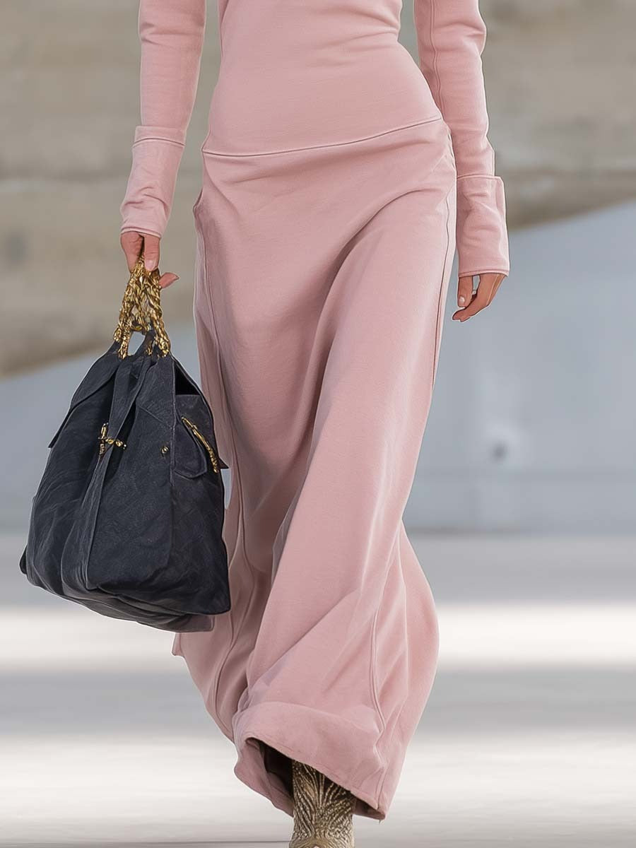 Robe longue élégante style sportif