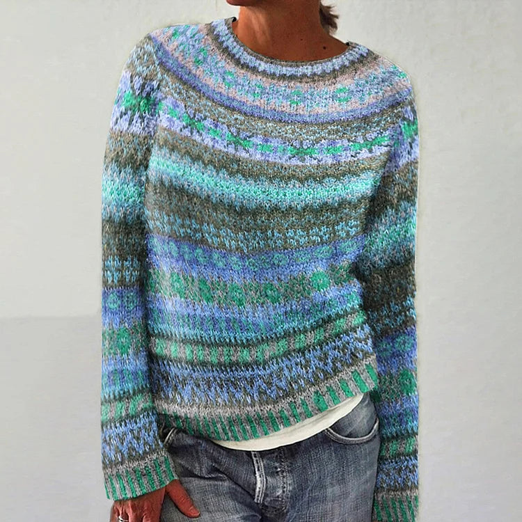 Diane - Retro Scandinavian knitted sweater
