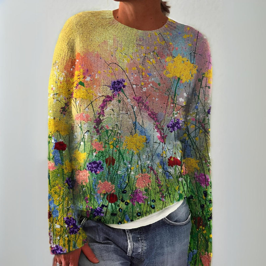 Adriana - Retro Scandinavian knitted sweater