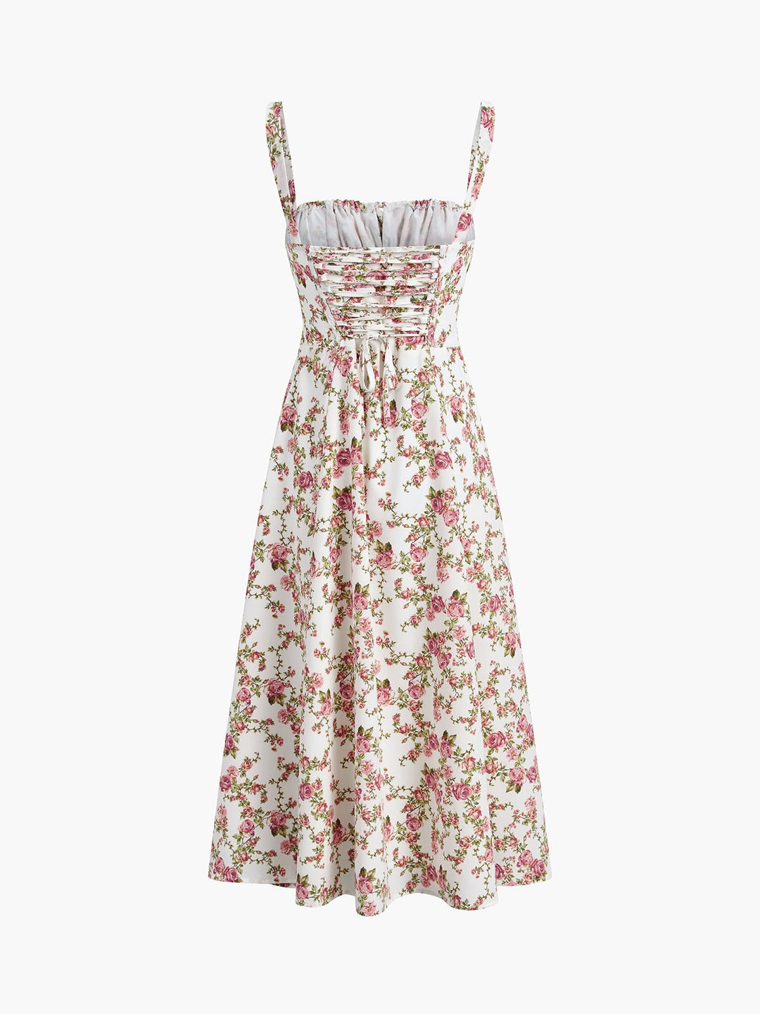 Robe d'été midi avec imprimé floral