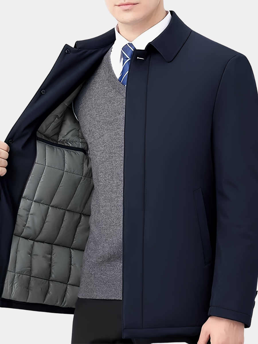 Reversible Collar Zipper Jacket