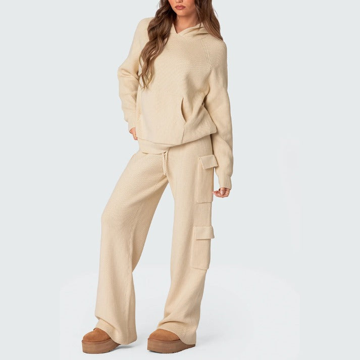 Ensemble cargo en tricot