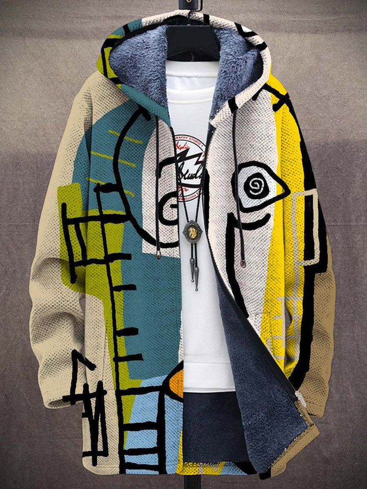 Un cardigan luxueux d'inspiration artistique