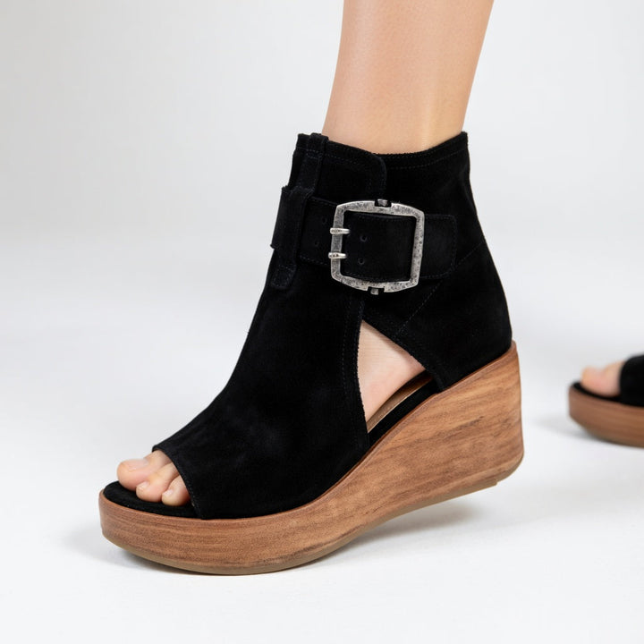Orélisse™ - Sandalias con cuña y puntera abierta de estilo moderno