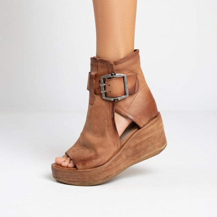 Orélisse™ - Sandalias con cuña y puntera abierta de estilo moderno
