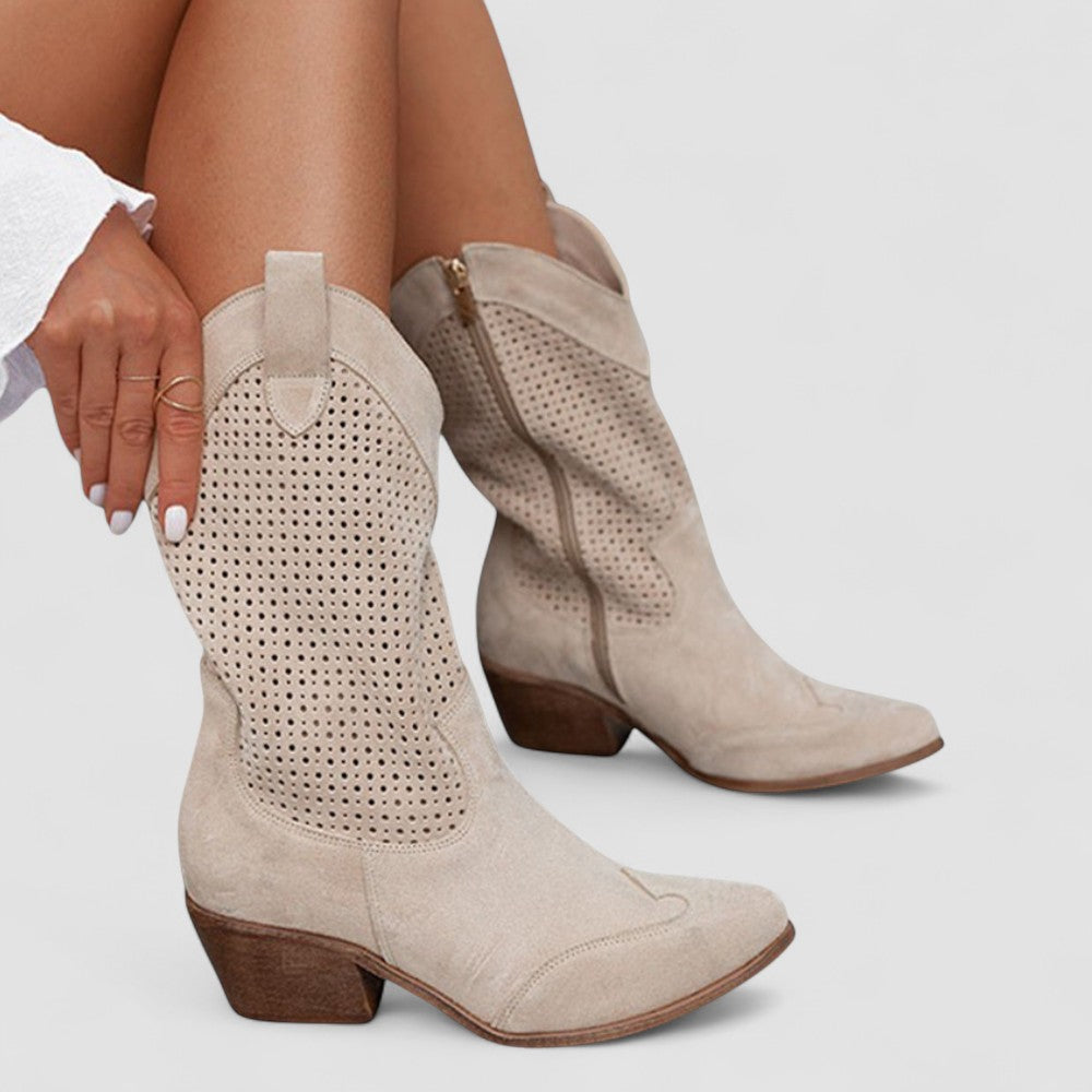 Rachel | Studded Western Boot