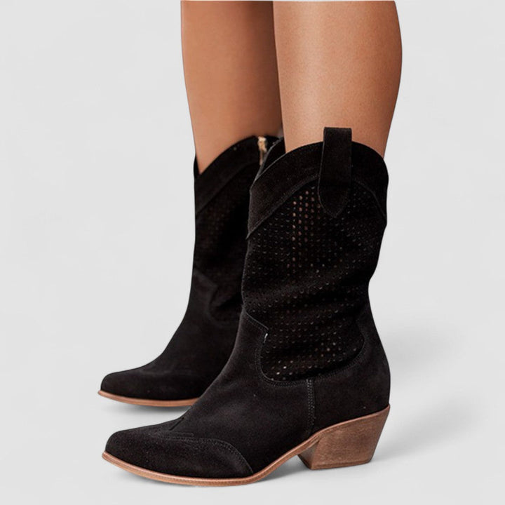 Rachel | Studded Western Boot