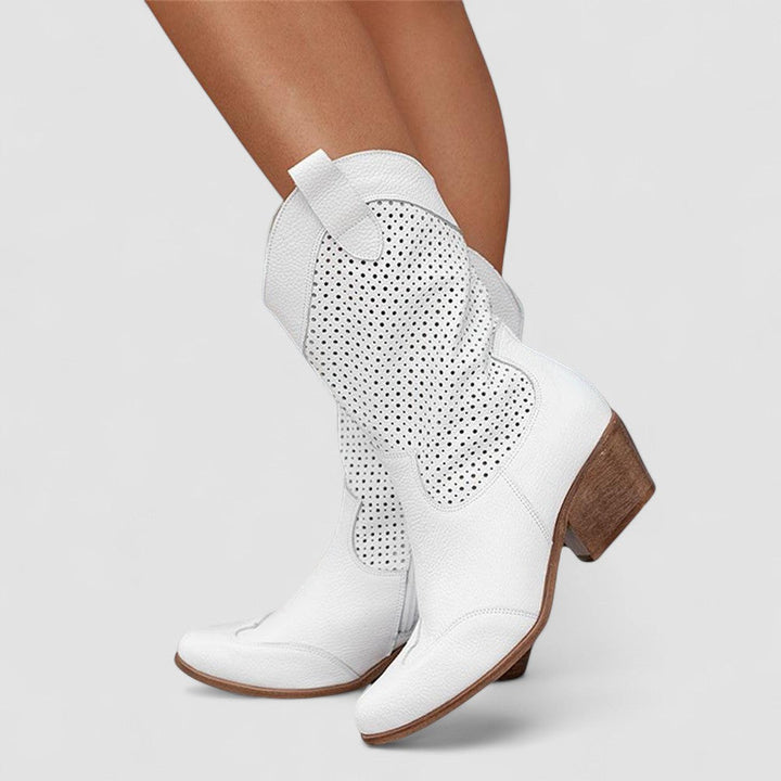 Rachel | Studded Western Boot