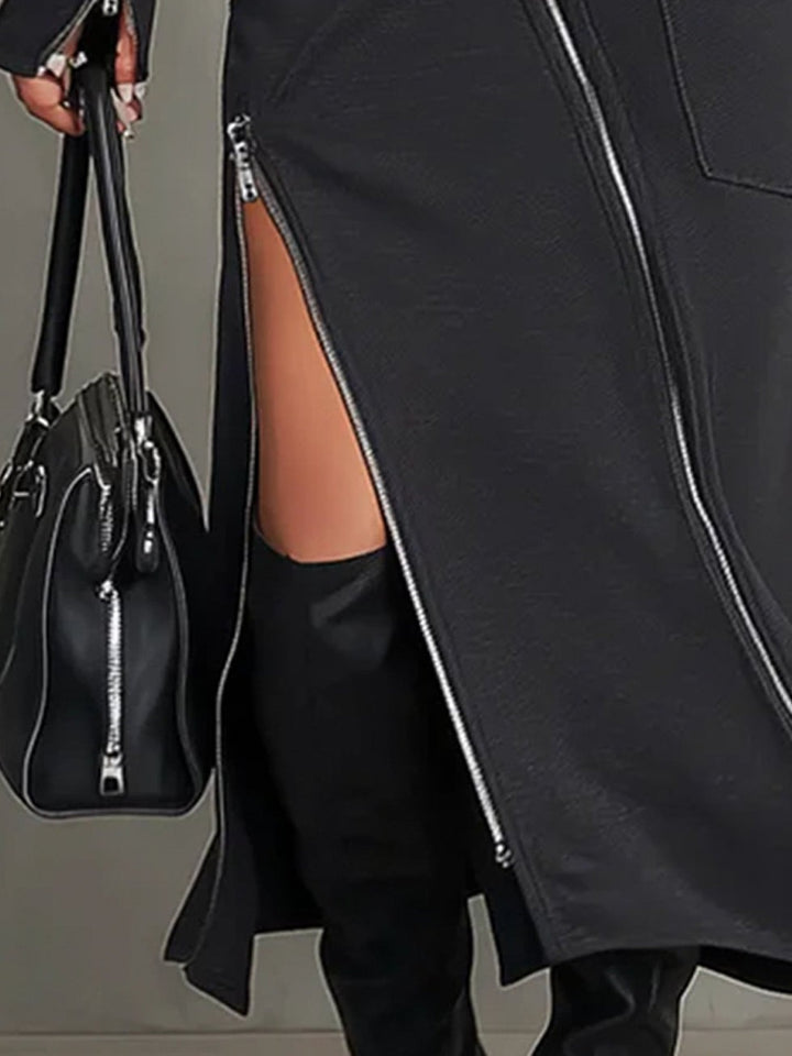 Robe style cargo avec poche et fermeture éclair