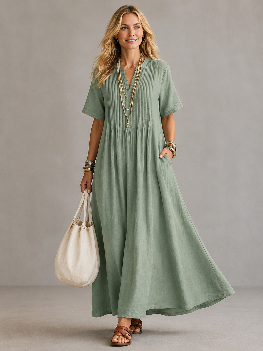 Emanuela | Pleated Dress