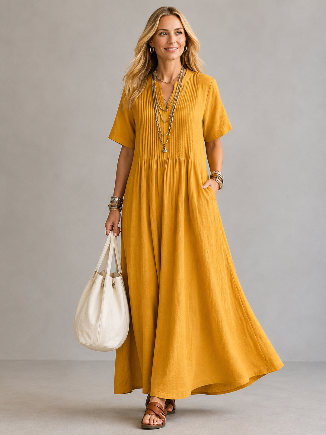 Emanuela | Pleated Dress