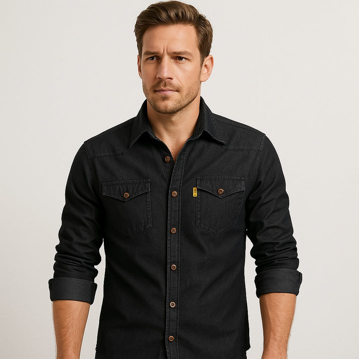 Chemise en denim de coton AdaptiveFit