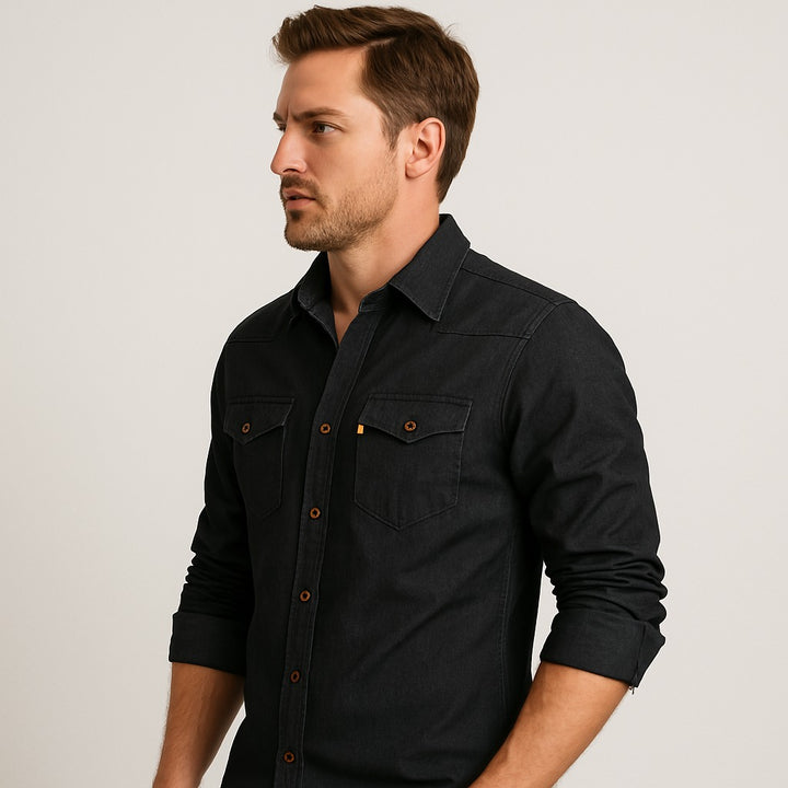 Chemise en denim de coton AdaptiveFit