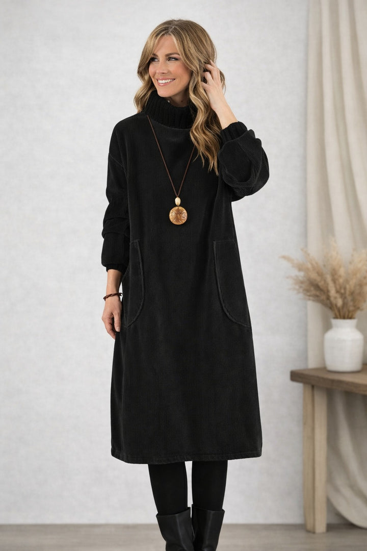 Robe pull à col roulé