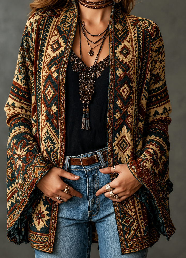 BOHO VELVET JACKET FOR WOMEN
