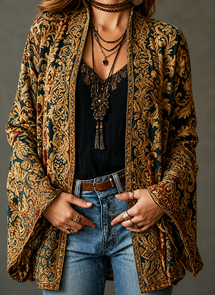 BOHO VELVET JACKET FOR WOMEN