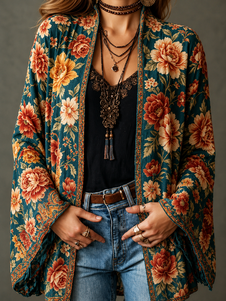 BOHO VELVET JACKET FOR WOMEN