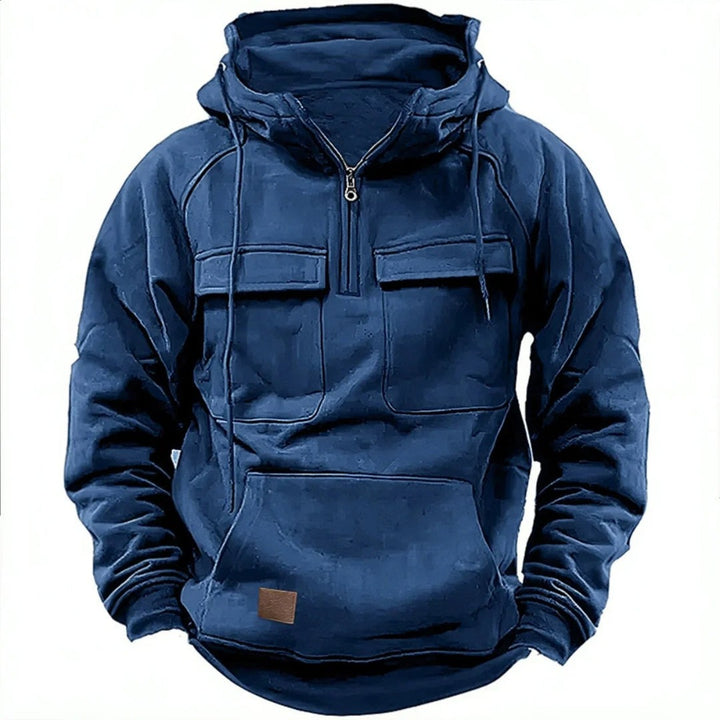 Sweat à capuche à quart de zip