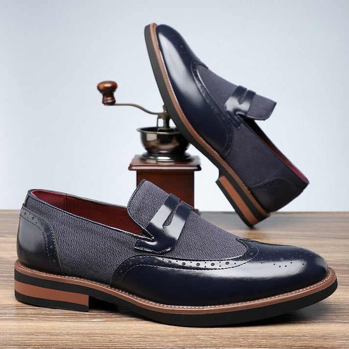 Mocassins brogues en cuir Regency