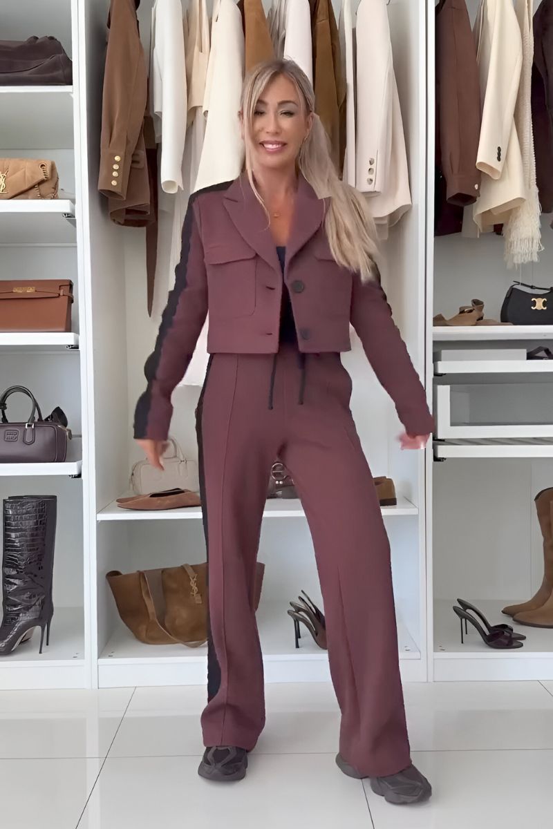 Ensemble veste et pantalon décontracté