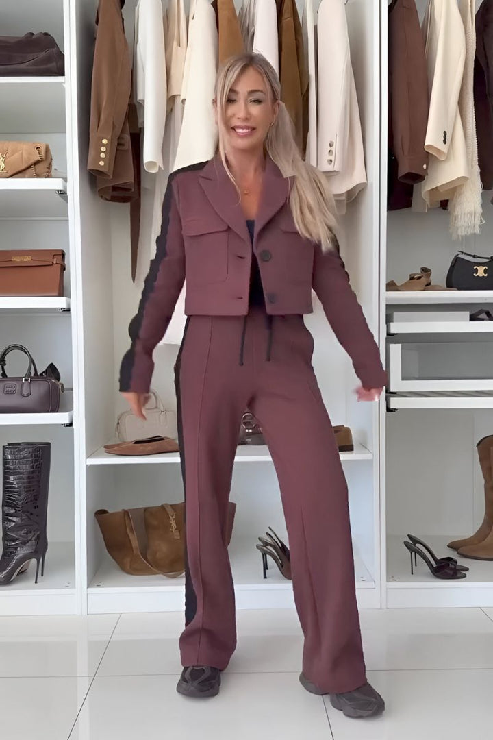 Ensemble veste et pantalon décontracté