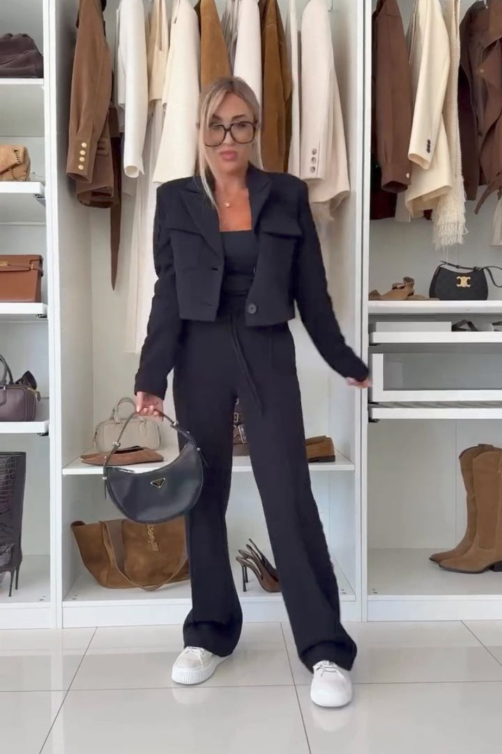 Ensemble veste et pantalon décontracté