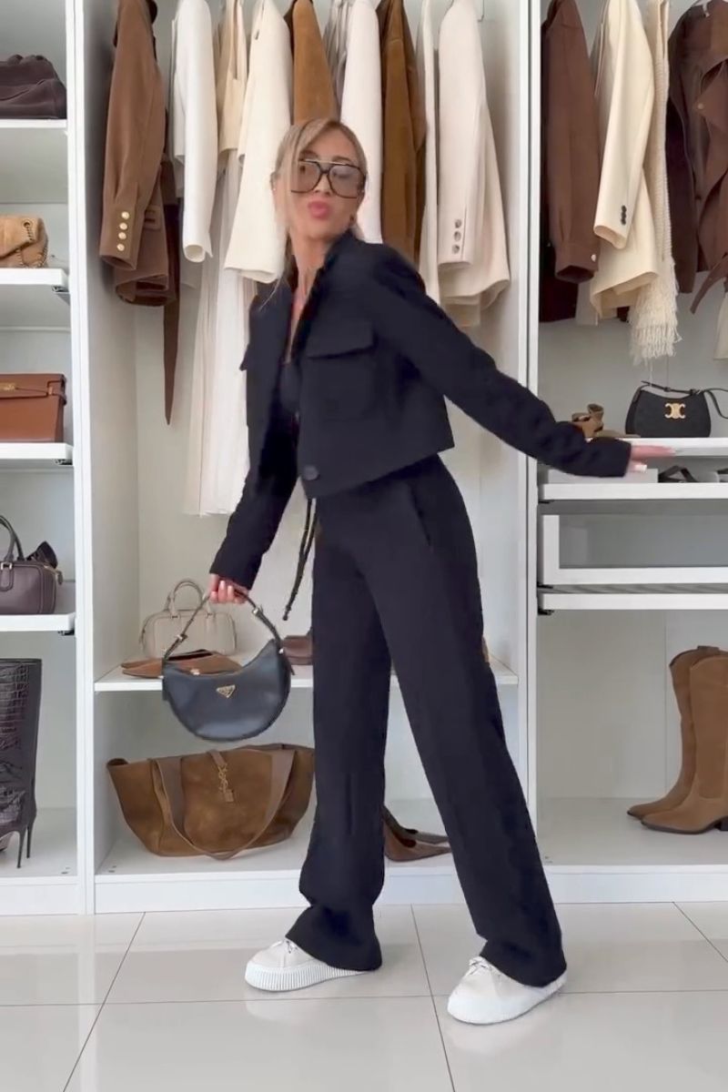 Ensemble veste et pantalon décontracté