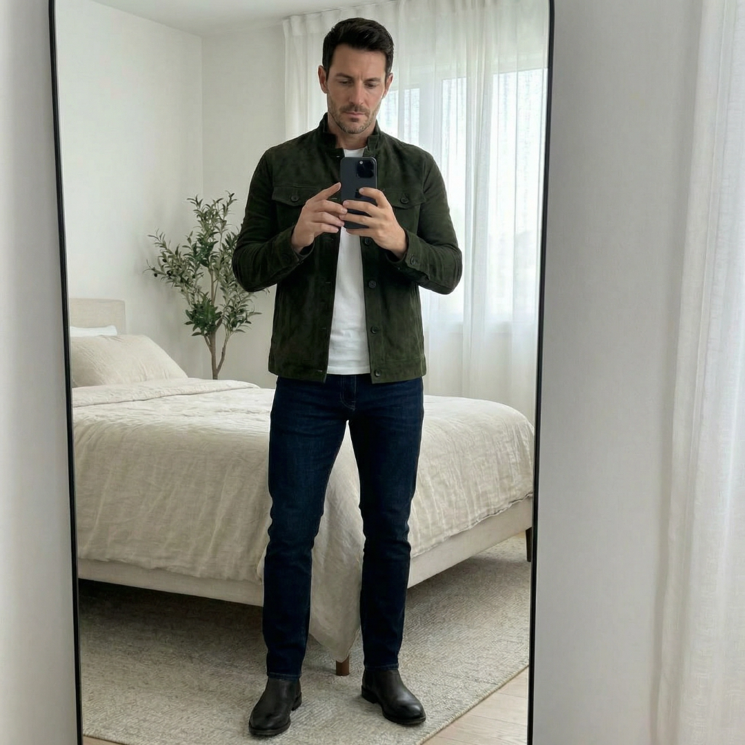 The Hudson Suede Jacket