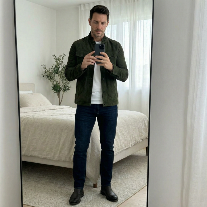 The Hudson Suede Jacket