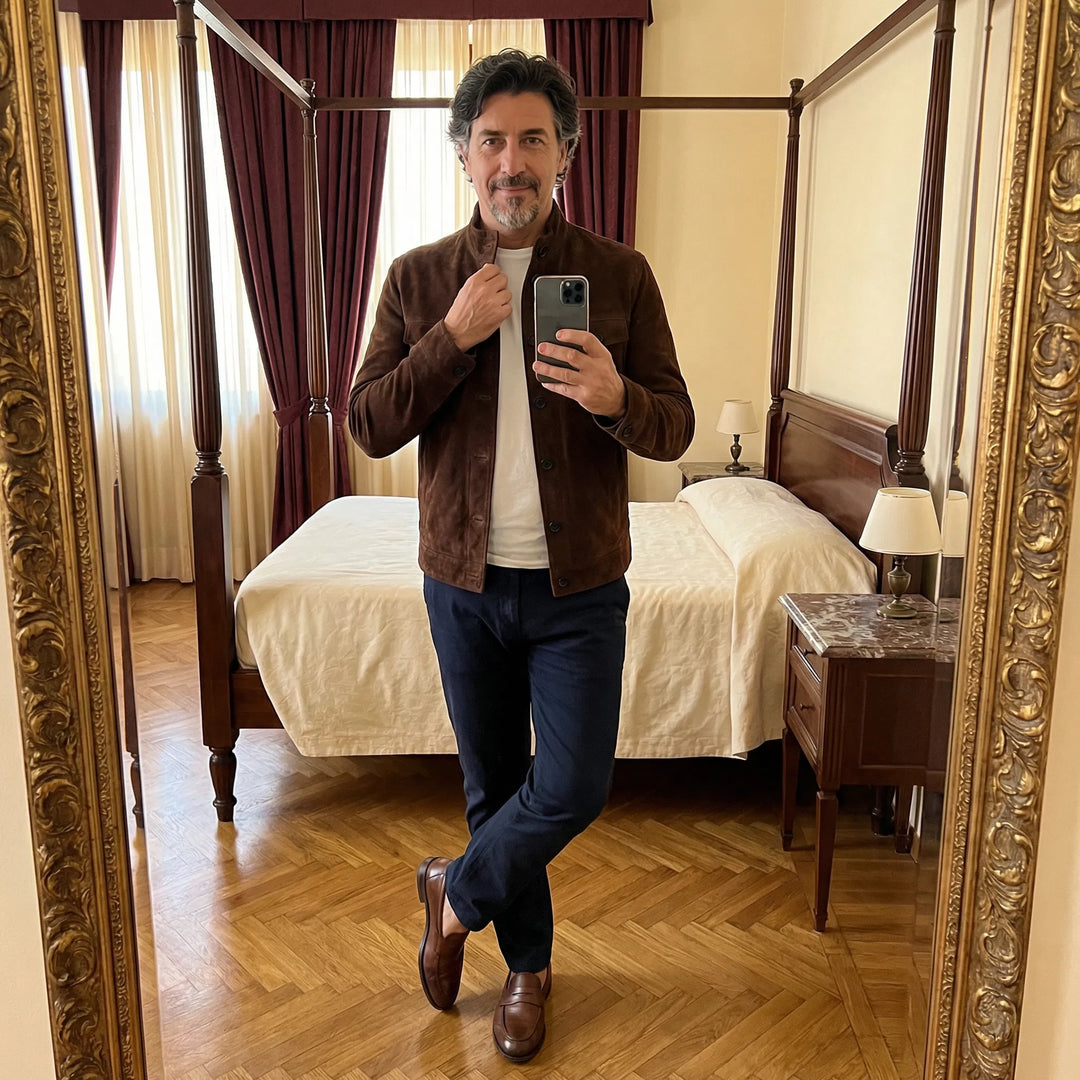 The Hudson Suede Jacket